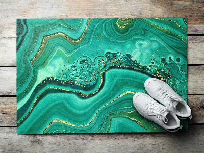 Paillasson extérieur Marbre aux nuances de turquoise