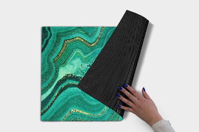 Paillasson extérieur Marbre aux nuances de turquoise
