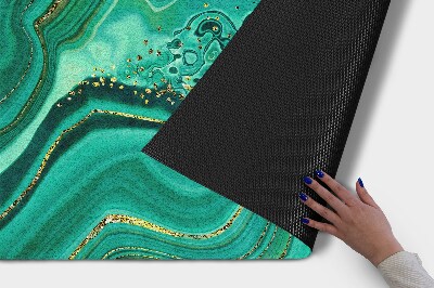 Paillasson extérieur Marbre aux nuances de turquoise