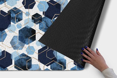 Paillasson extérieur Hexagone abstrait