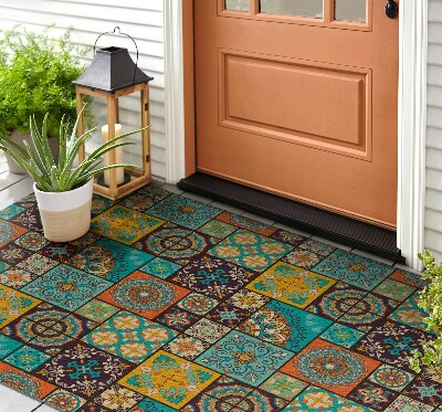 Paillasson extérieur Mosaïque multicolore