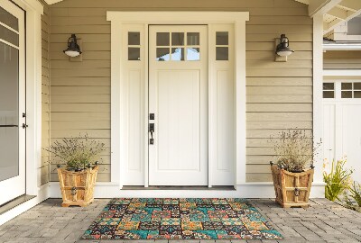 Paillasson extérieur Mosaïque multicolore