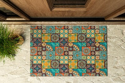 Paillasson extérieur Mosaïque multicolore