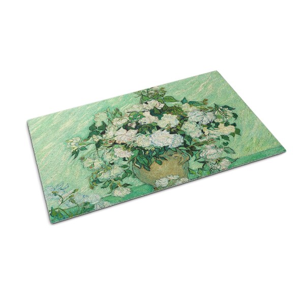 Paillasson extérieur Roses à la manière de van gogh