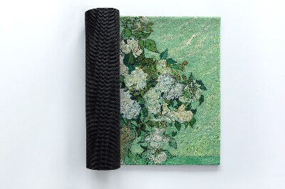 Paillasson extérieur Roses à la manière de van gogh