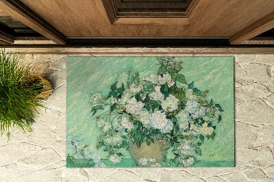 Paillasson extérieur Roses à la manière de van gogh