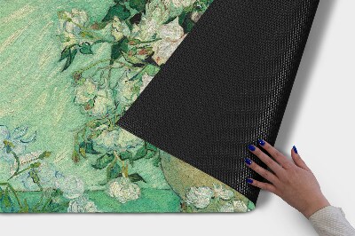 Paillasson extérieur Roses à la manière de van gogh