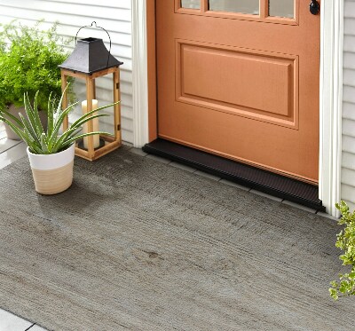 Paillasson extérieur Motif de panneau en bois