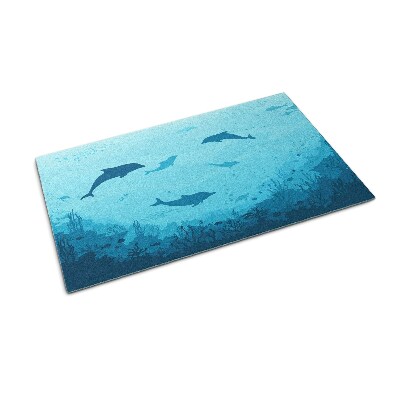 Paillasson extérieur Dauphins dans l'océan