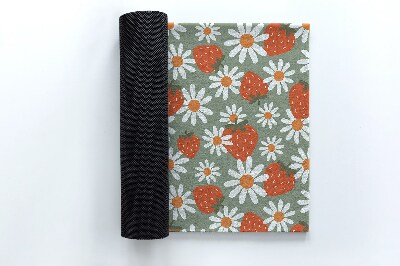 Paillasson extérieur Marguerites et fraises