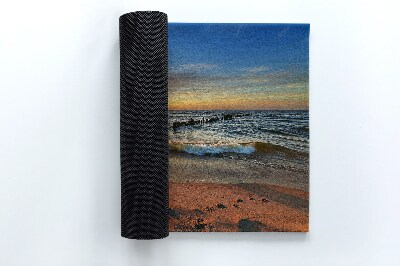Paillasson extérieur Coucher de soleil sur la plage
