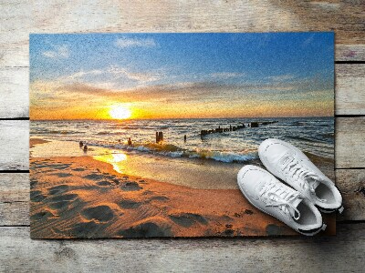 Paillasson extérieur Coucher de soleil sur la plage