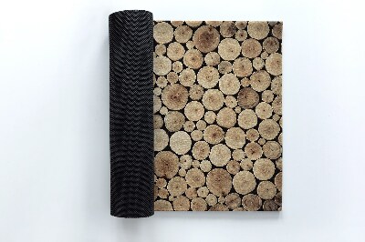 Paillasson extérieur Un tas de bois