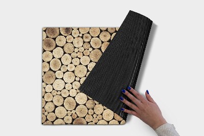 Paillasson extérieur Un tas de bois