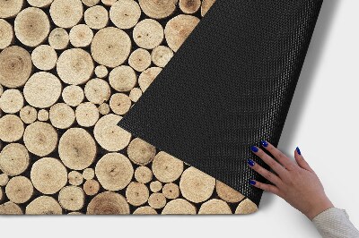 Paillasson extérieur Un tas de bois