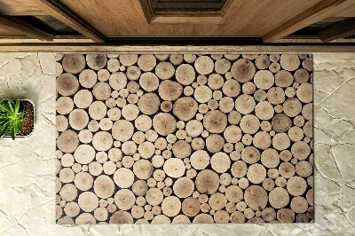 Paillasson extérieur Un tas de bois
