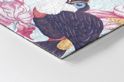 Paillasson extérieur Toucans parmi les fleurs