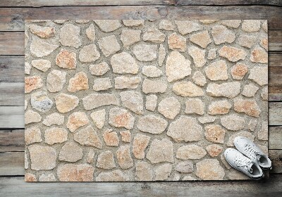 Paillasson extérieur Mur de pierres