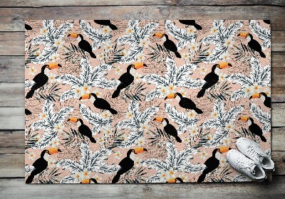 Paillasson extérieur Toucan parmi la verdure