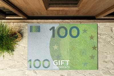 Paillasson extérieur L'argent en euros