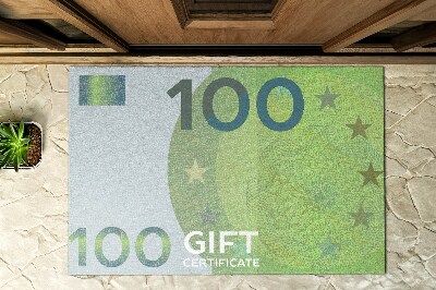 Paillasson extérieur L'argent en euros