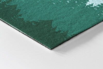 Paillasson extérieur Paysage forestier avec des cerfs