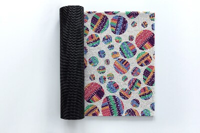 Paillasson extérieur Abstraction de cercles colorés