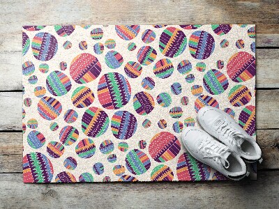 Paillasson extérieur Abstraction de cercles colorés