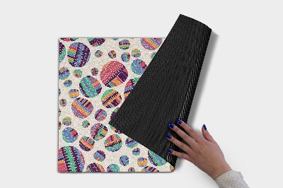 Paillasson extérieur Abstraction de cercles colorés