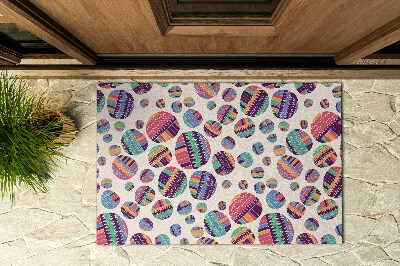 Paillasson extérieur Abstraction de cercles colorés