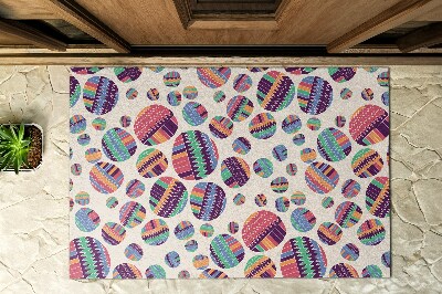 Paillasson extérieur Abstraction de cercles colorés