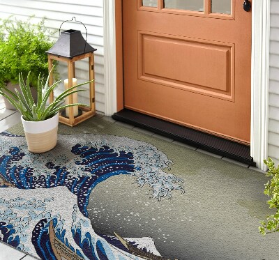Paillasson extérieur Tsunami de kanagawa