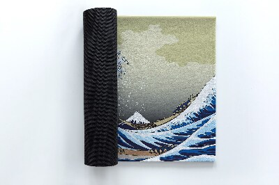 Paillasson extérieur Tsunami de kanagawa
