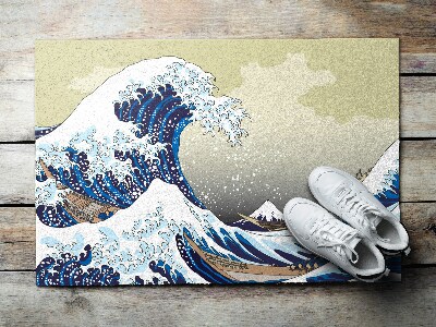 Paillasson extérieur Tsunami de kanagawa