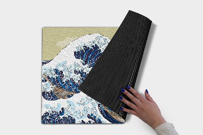Paillasson extérieur Tsunami de kanagawa