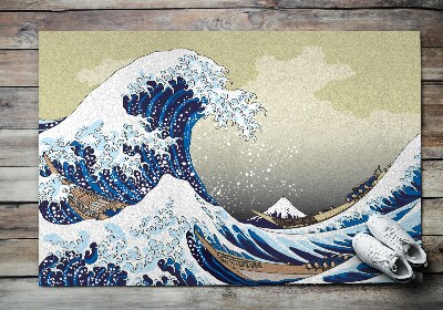 Paillasson extérieur Tsunami de kanagawa