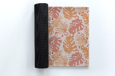 Paillasson extérieur Motif de feuille de monstera