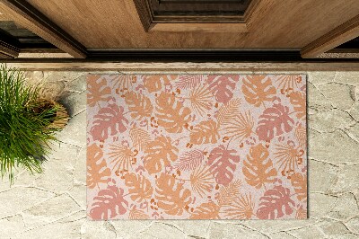 Paillasson extérieur Motif de feuille de monstera