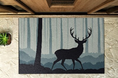 Paillasson extérieur Un cerf dans la forêt