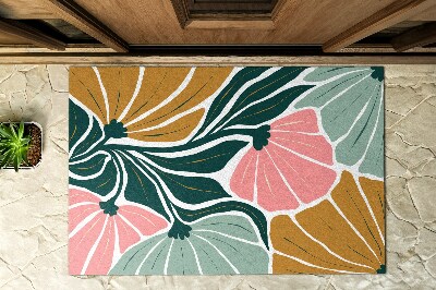 Paillasson extérieur Fleurs géométriques