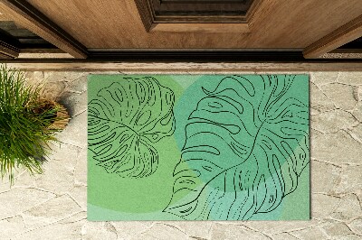Paillasson extérieur Feuilles de monstera