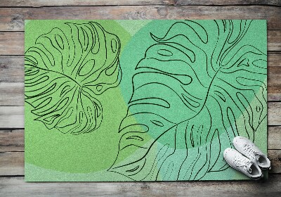 Paillasson extérieur Feuilles de monstera