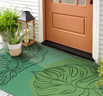 Paillasson extérieur Monstera vert
