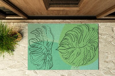 Paillasson extérieur Monstera vert