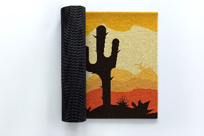 Paillasson extérieur Cactus dans le désert