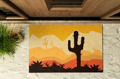 Paillasson extérieur Cactus dans le désert