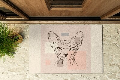 Paillasson extérieur Chat sphynx