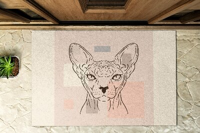 Paillasson extérieur Chat sphynx