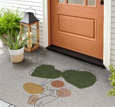 Paillasson extérieur Chats monstera