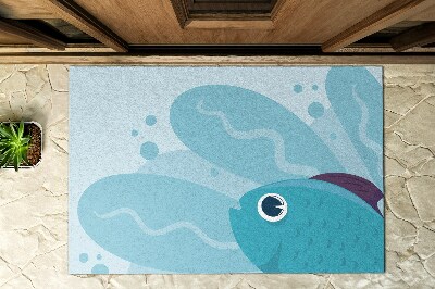 Paillasson extérieur Poisson bleu